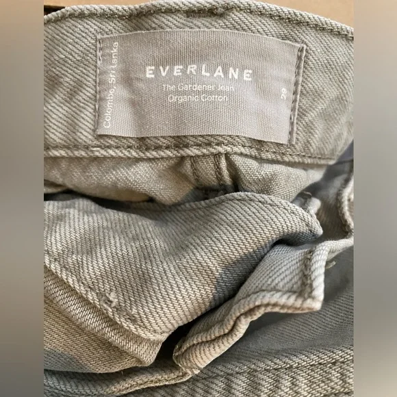 Everlane Gardner Jeans Moss Wide-Leg Pants Size 29 - Picture 2 of 16